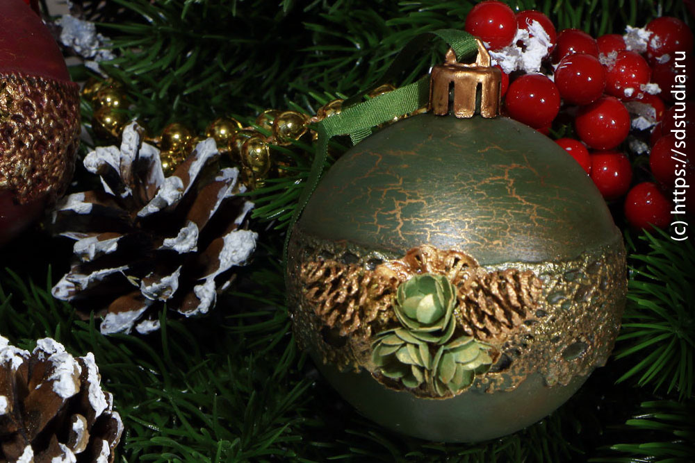 Кракелюрные трещины на шарике