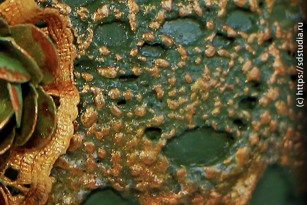 Тонированный объемный декор