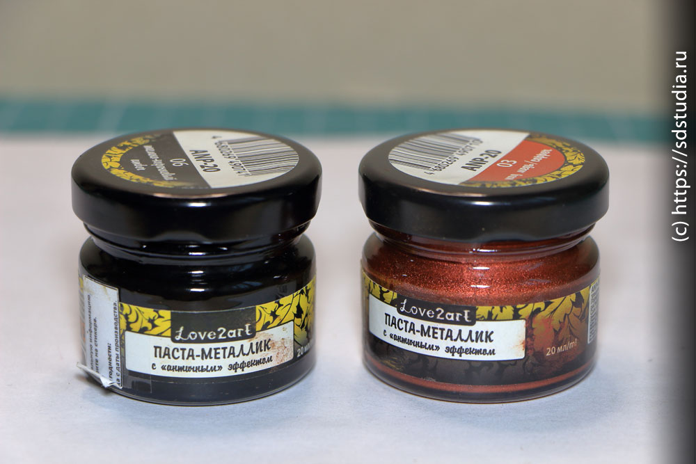 Паста металлик love2arT для декора