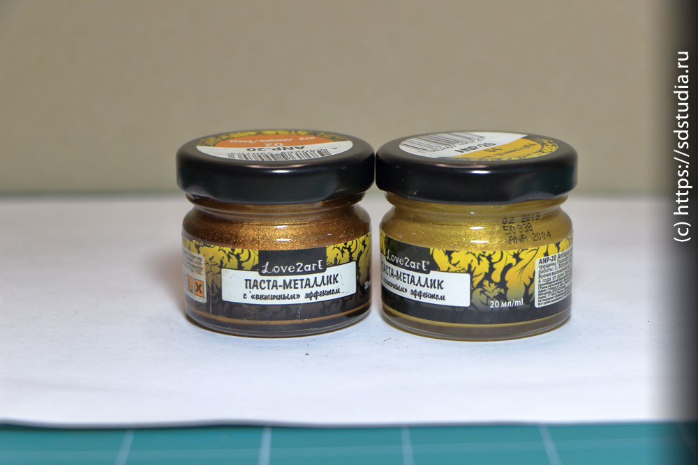 Паста для декора с эффектом металлик love2arT