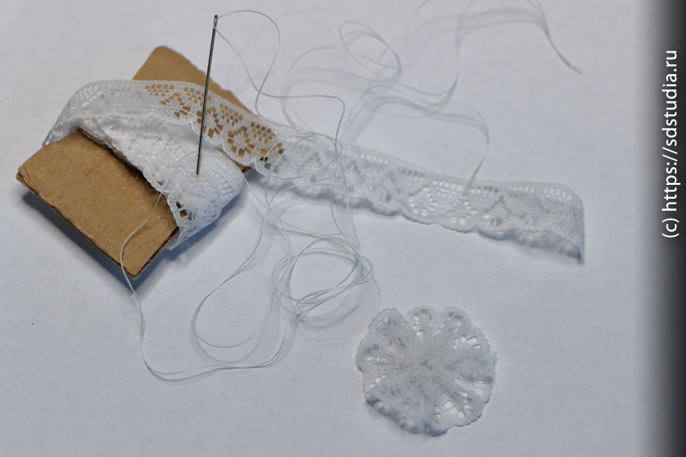 Создание кружевной розетки