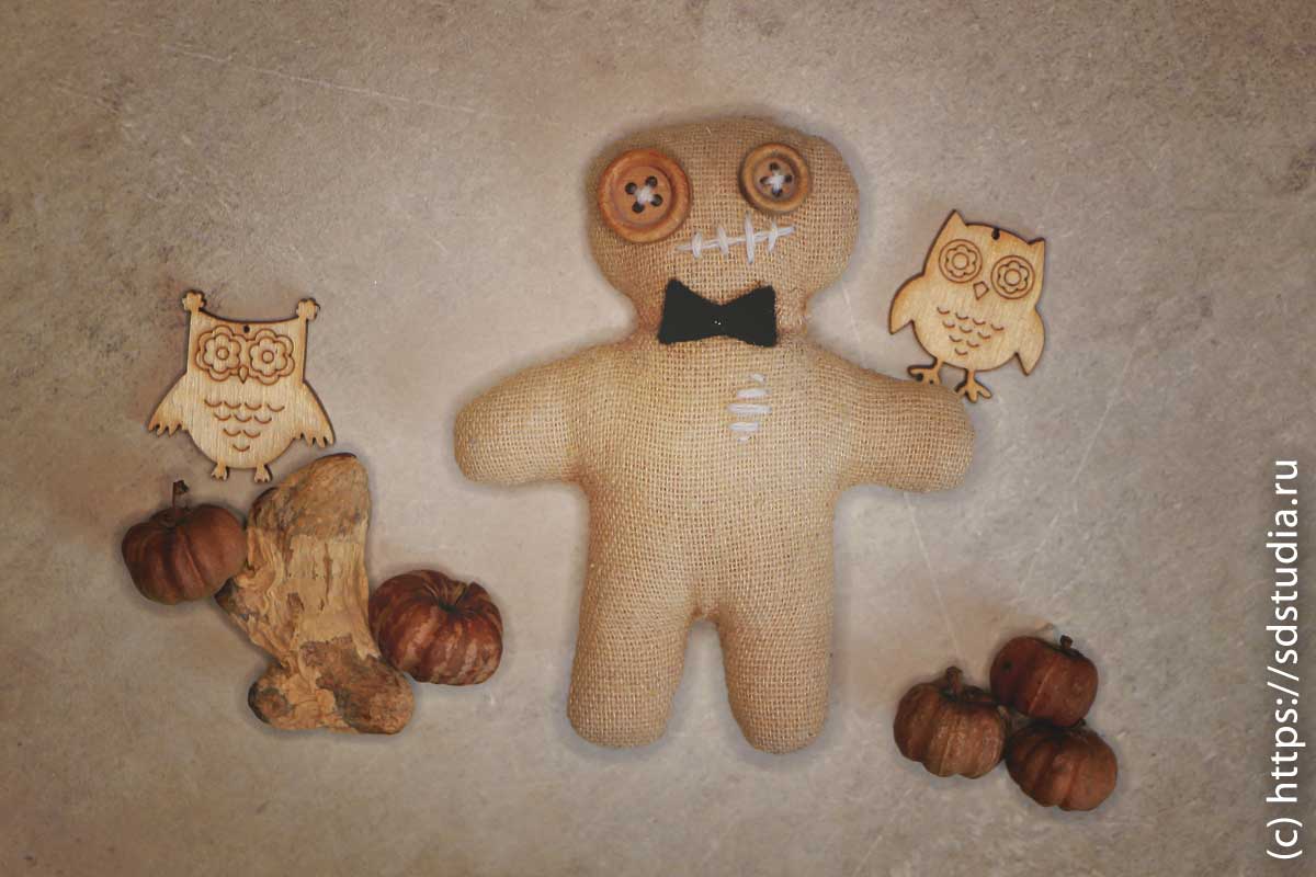 Текстильная куколка вуду своими руками