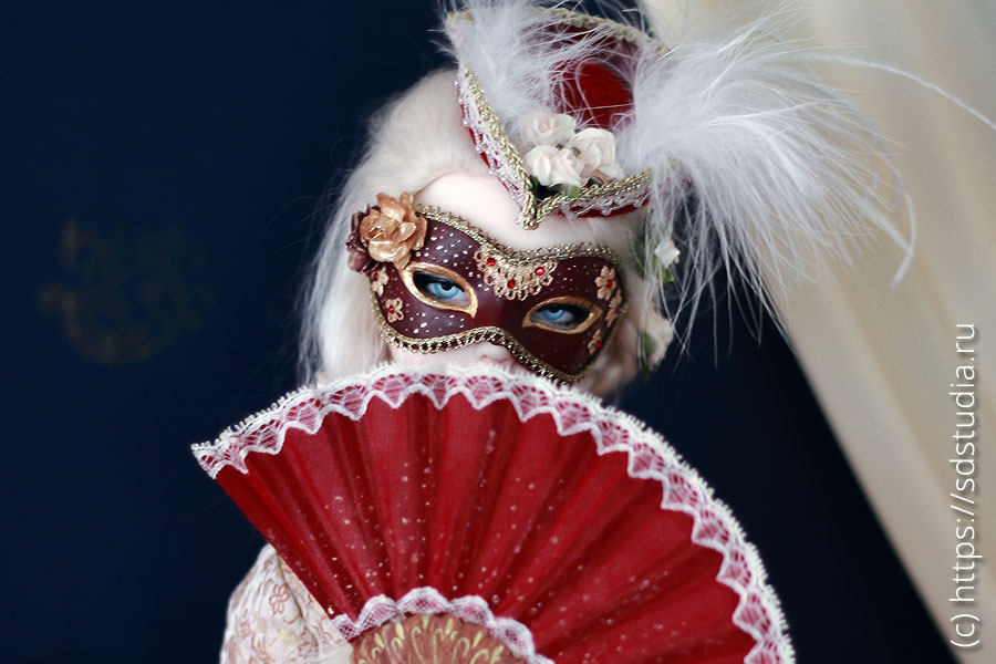 Карнавальный женский костюм Венецианка для куклы бжд BJD