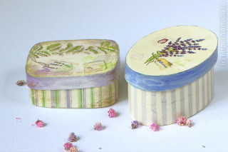 Шкатулки, декорированные в технике декупаж