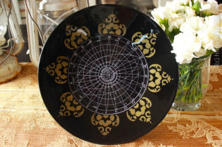 Обратный декупаж стеклянной тарелки