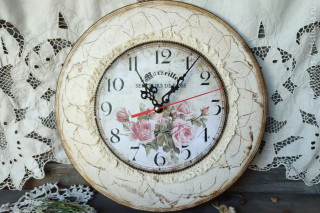 Художественный декупаж настенных часов