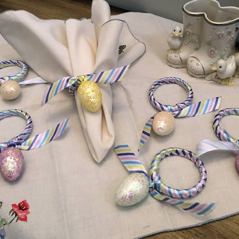 Кольцо для салфеток на Пасху, украшение стола