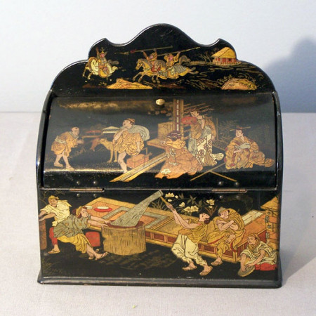 Китайская шкатулка из папье-маше