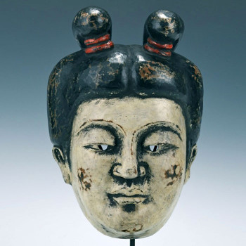 Японская традиционная маска из папье-маше