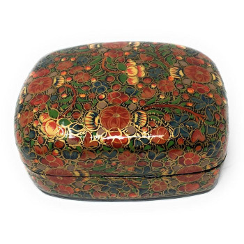 Индийская шкатулка из папье-маше с росписью