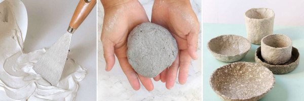 Рецепт приготовления пластичного папье-маше для лепки с использованием шпатлевки