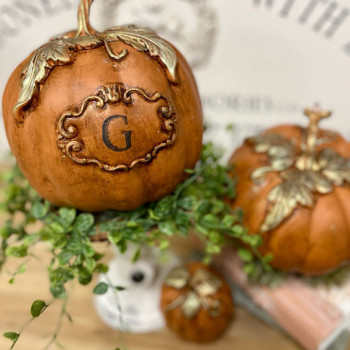 Декоративные тыквы из самоотвердевающего пластика