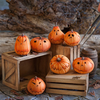 Миниатюрные тыквы из запекаемого пластика