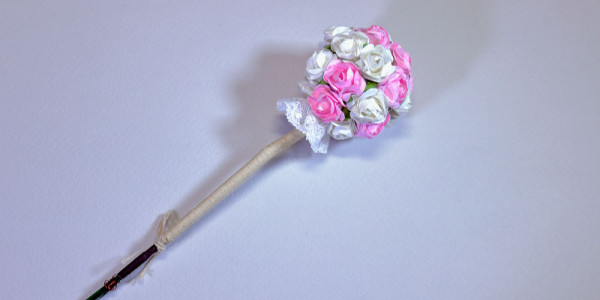 Миниатюрный топиарий для куклы своими руками, делаем ствол, мастеркласс