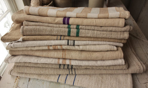 Лен, окрашенный и искусственно состаренный