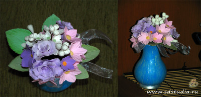 Цветы из самоотвердевающего пластика Hearty Soft