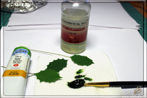 Остролист из пластика, делаем своими руками листочки, мастер-класс