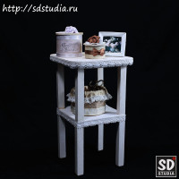 Этажерка кукольная деревянная