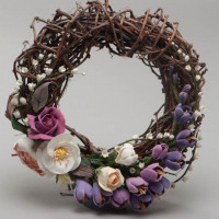 Цветы из пластика deco, керамическая флористика