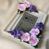 Миниатюра из полимерной глины, декор рамки для фотографии