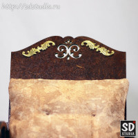 Мебель для куклы кресло-качалка кукольная формата 1:6