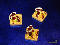 Вафли с фруктами из запекаемого пластика