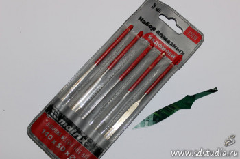 Надфили и заготовка кинжала