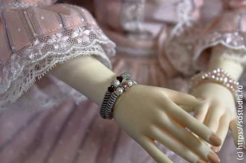 Украшения для кукол в технике wire wrap