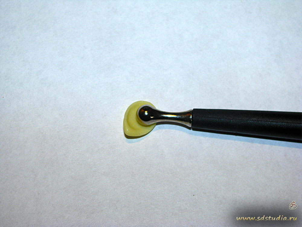 Лепка цветка фрезии из самоотвердевающего пластика Modena вирмы Padico