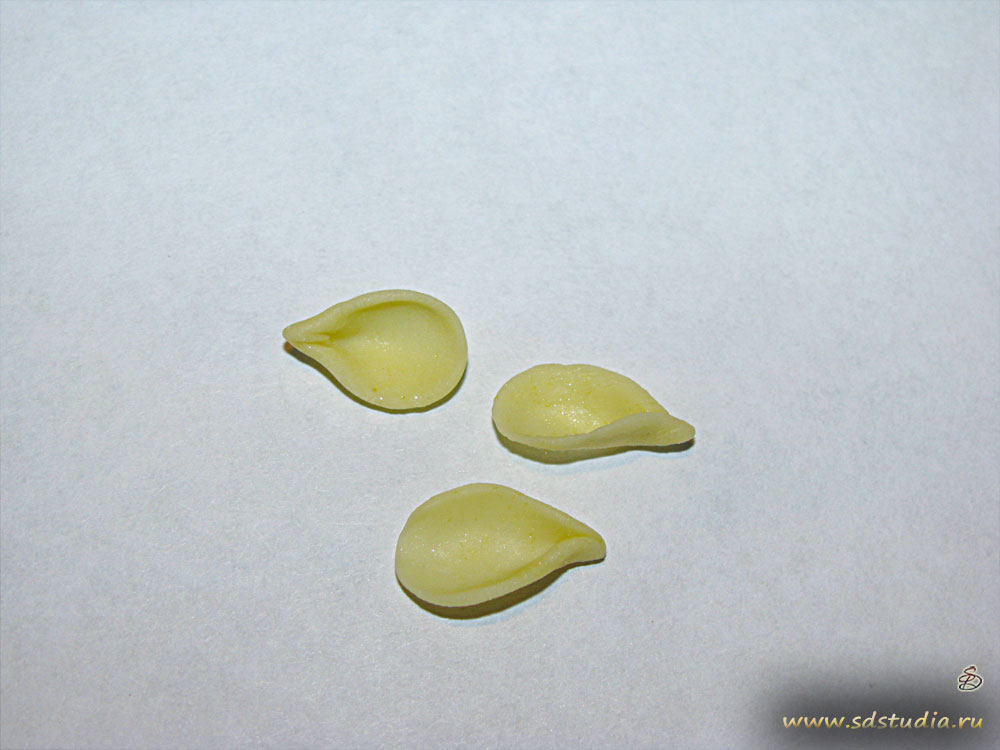 Лепка цветка фрезии из самоотвердевающего пластика Modena вирмы Padico