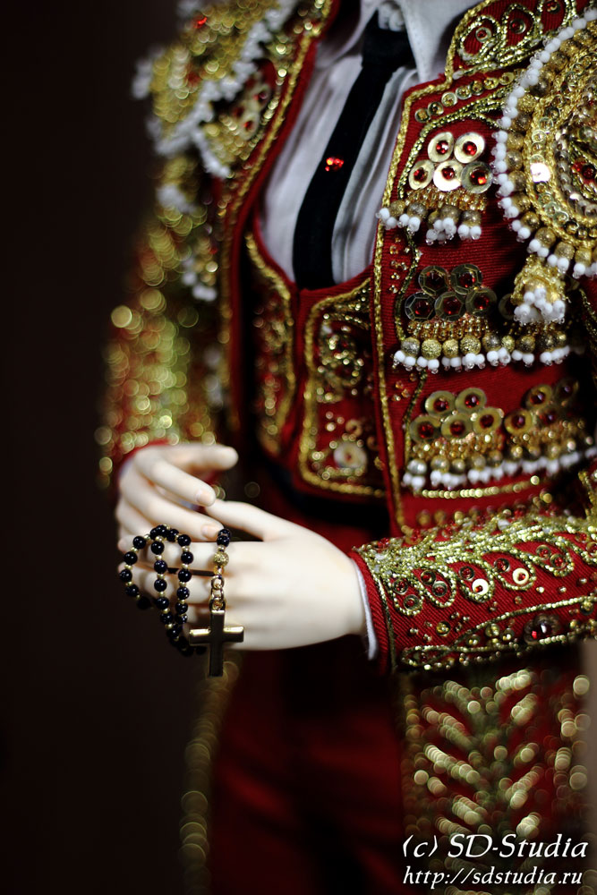 Парадный костюм матадора Traje de Luces для куклы бжд BJD