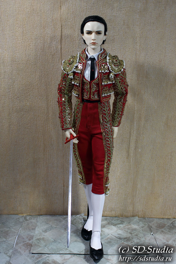 Парадный костюм матадора Traje de Luces для куклы бжд BJD