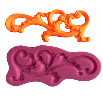 Молд для лепки из пластики - элемент декора, завиток Молд для лепки из пластики - элемент декора, завиток