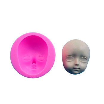 Молд для лепки из пластики - голова куклы Молд для лепки из пластики - голова куклы