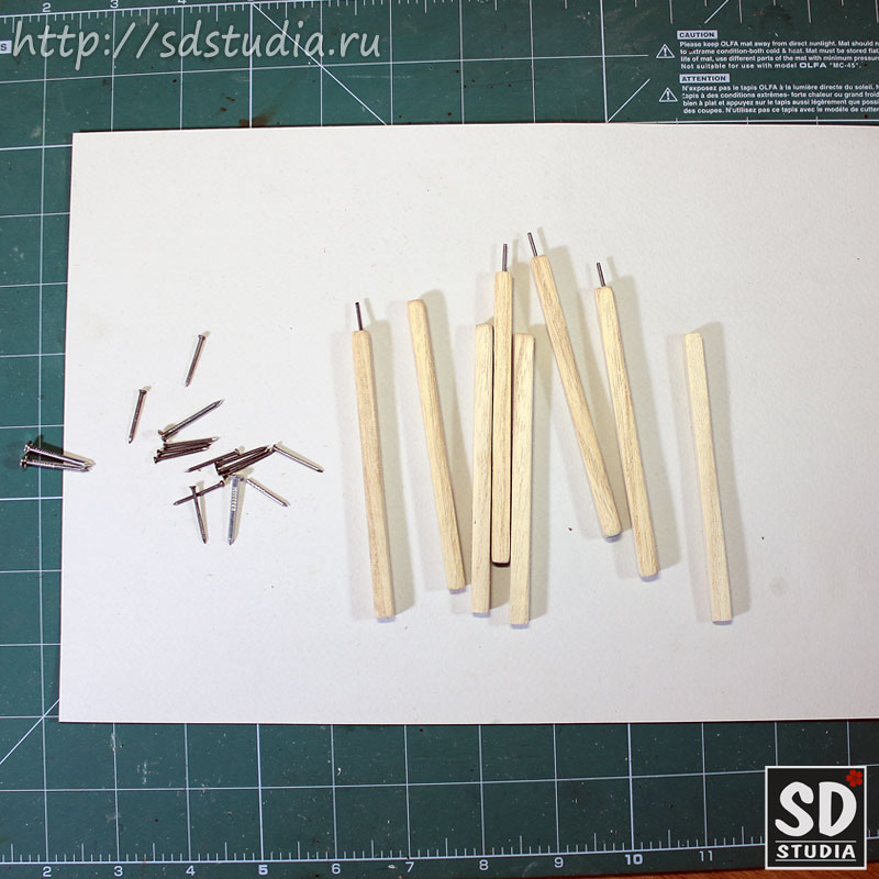 Процесс создания кукольной этажерки, мастеркласс