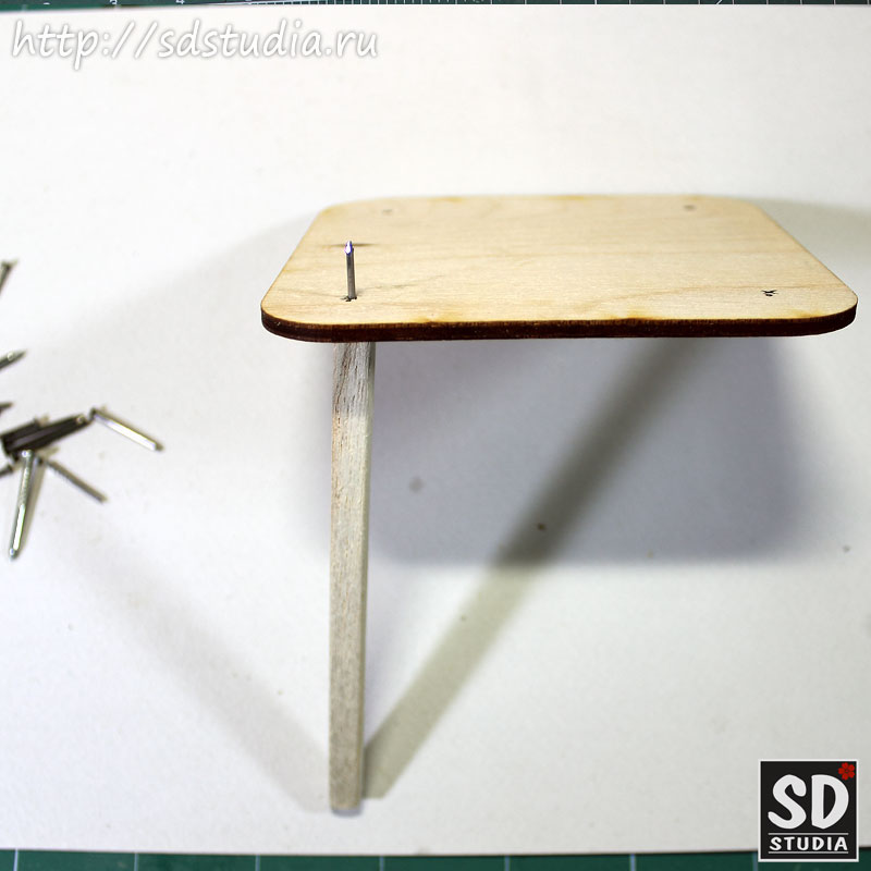 Процесс создания кукольной этажерки, мастеркласс, фото 2