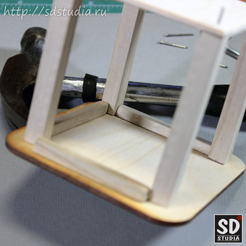 Процесс создания кукольной этажерки, мастеркласс, фото 5