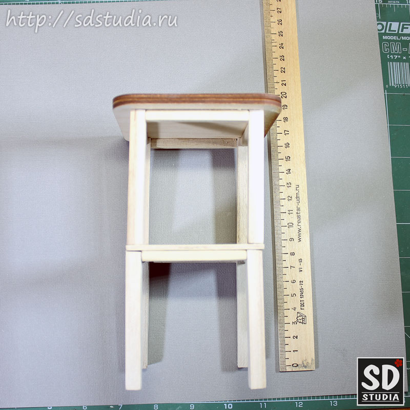 Процесс создания кукольной этажерки, мастеркласс, фото 6