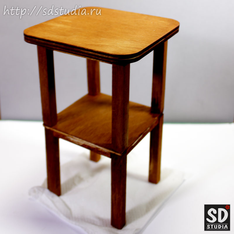 Процесс создания кукольной этажерки, мастеркласс, фото 7