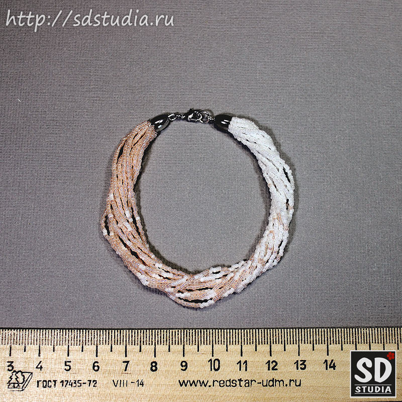 Готовое ожерелье из бисера для куклы своими руками, мастеркласс